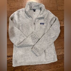 Patagonia Women's Los Gatos 1/4-Zip Pullover Light Grey Size Large